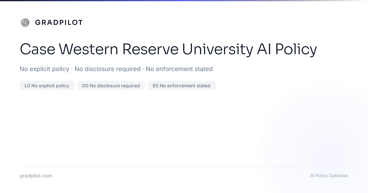 Case Western Reserve University AI Policy: Can You Use ChatGPT? (2026 ...