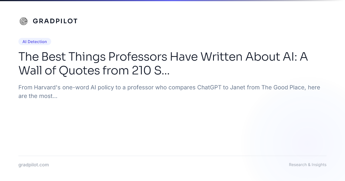 The Best Things Professors Have Written About AI: A Wall of Quotes from ...